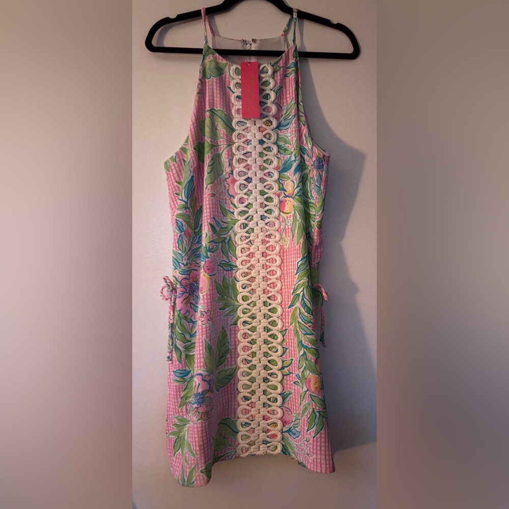 NWT Lilly Pulitzer Pearl Romper - Don’t Stop Beleafing - 14 - Picture 2 of 4
